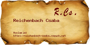Reichenbach Csaba névjegykártya